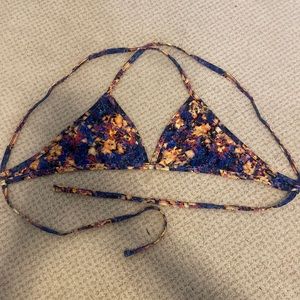 Jolyn Triangle Tie-back Top Multicolor Size L